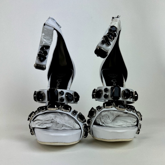 NIB Jeffery Campbell Joyas White Black - Picture 1 of 11